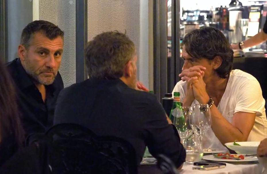 Vieri e Inzaghi a cena a Milano Marittima. Bozzani